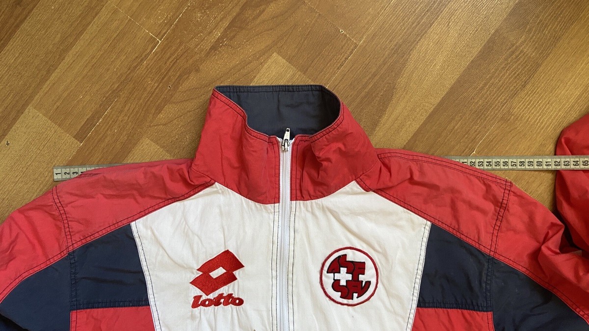 SWITZERLAND 1995 1996 SQUAD FOOTBALL SOCCER TRACK JACKET LOTTO sz