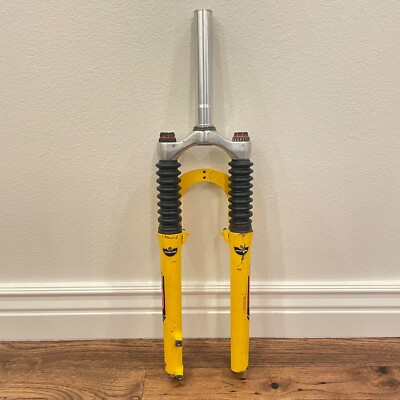 Manitou Answer SX Ti Fork Yellow 1 1/8 Threadless MTB Vintage