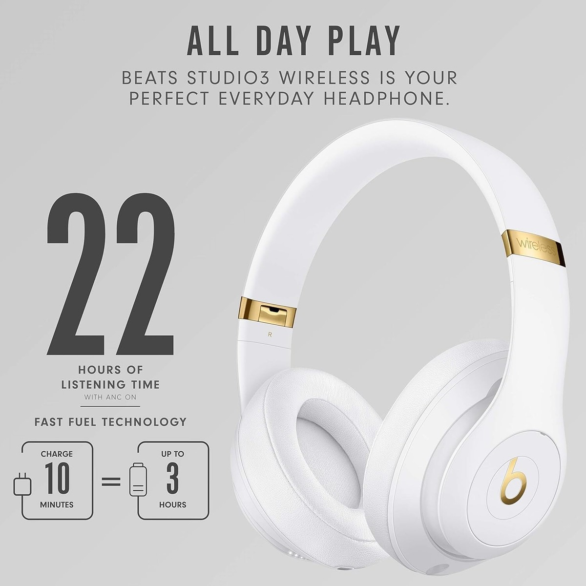 Beats Studio3 Wireless Bluetooth Noise Cancelling Headphones