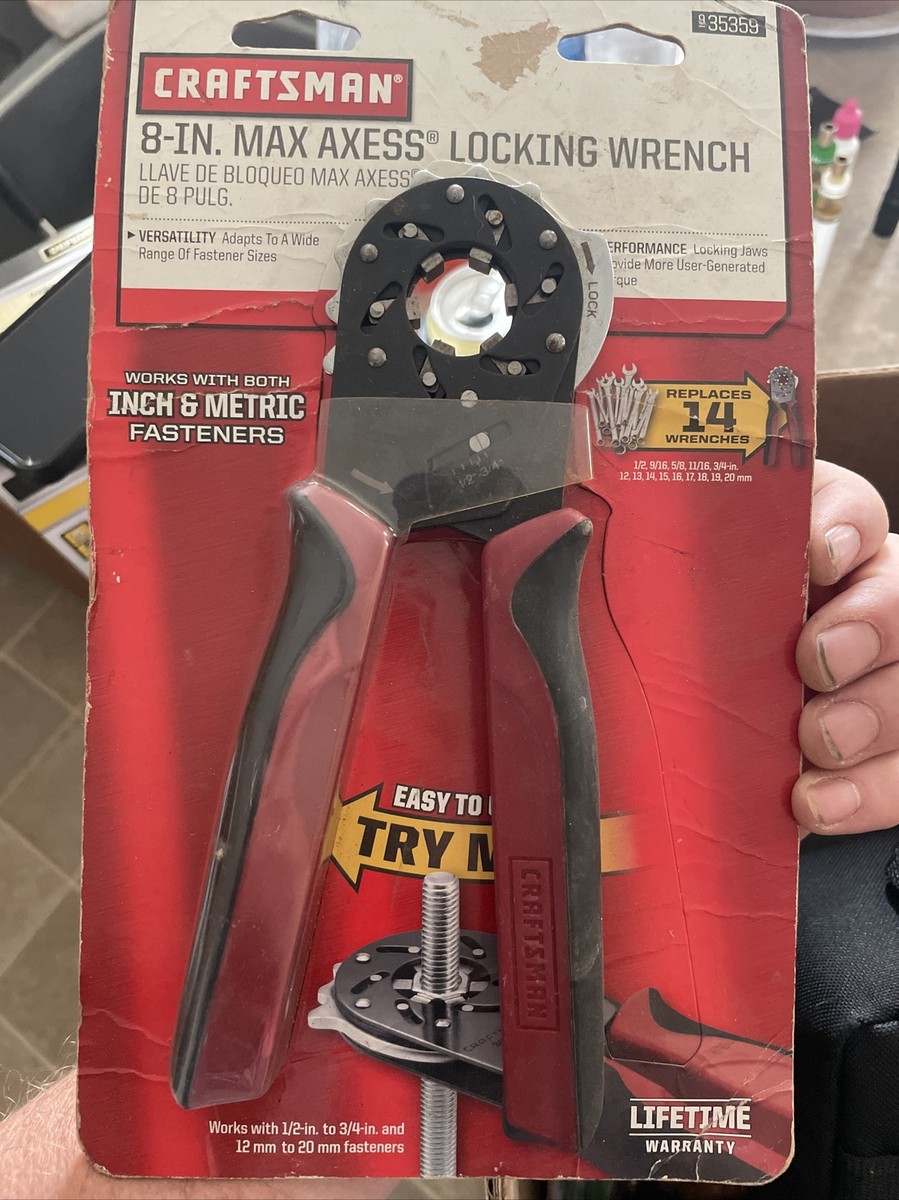 Craftsman Max Axess 8 inch Locking Adjustable Wrenches 935359