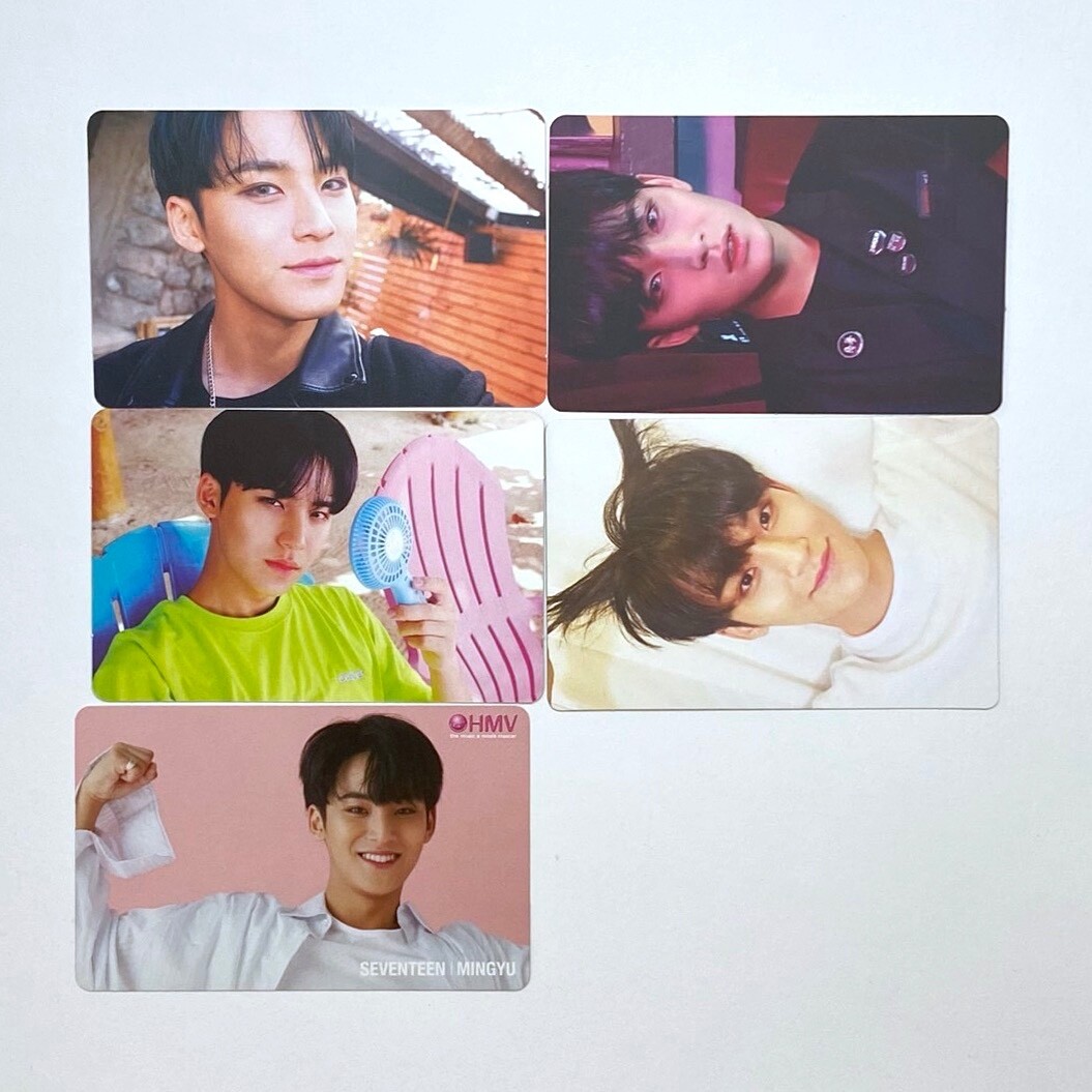 SEVENTEEN 2nd album TEEN AGE Mingyu photo card set of 5 (4ver. +