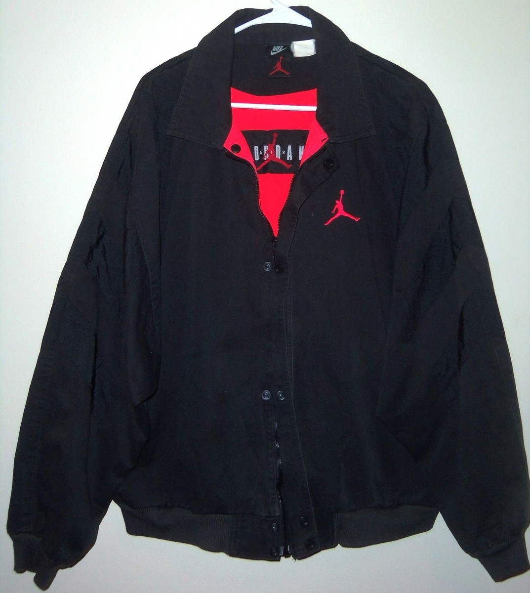 VTG 90's NIKE AIR JORDAN 1991 INFRARED 6 VI OG BLACK DENIM NYLON