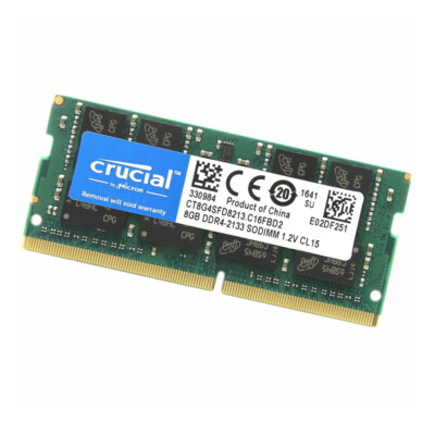 New Crucial 16GB (2X8GB) DDR4 2133MHz PC4-17000 SODIMM Memory Ram