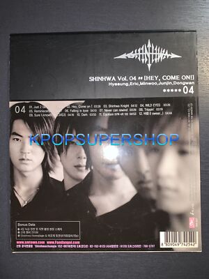 Shinhwa 4th Album Hey, Come On! Autographed Signed CD Booklet