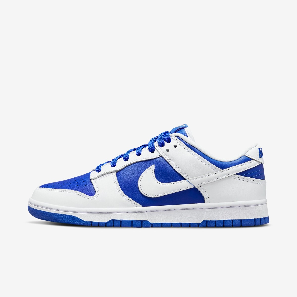 New Nike Dunk Low Racer Blue Low Retro Shoes Sneakers - White