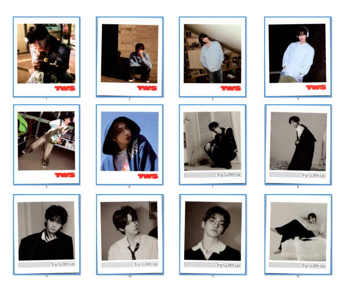 TWS - Try With Us Album Official Original PHOTO CARD PHOTOCARD