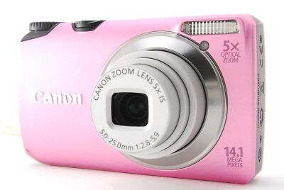 Canon PowerShot A3200 IS 14.1MP Digital Camera Pink | eBay