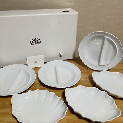 Richard Ginori Vecchio White Plate & Dish Set of 6 Pieces with Box