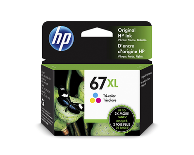 HP 67XL Tri-Color Original Ink Cartridge (3YM58AN) | eBay