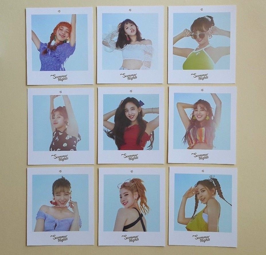 kpop Twice summer nights ntna 2nd album OFFICIAL Polaroid Card
