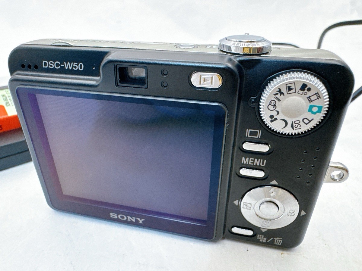Sony Cyber-shot DSC-W50 6MP Digital Camera Black/Silver Japan Menu
