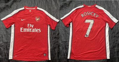 Tomas Rosicky #8 ARSENAL LONDON away shirt jersey NIKE 2008-2010