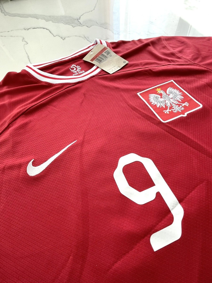 Robert Lewandowski Red #9 Poland National Team Nike Size Extra