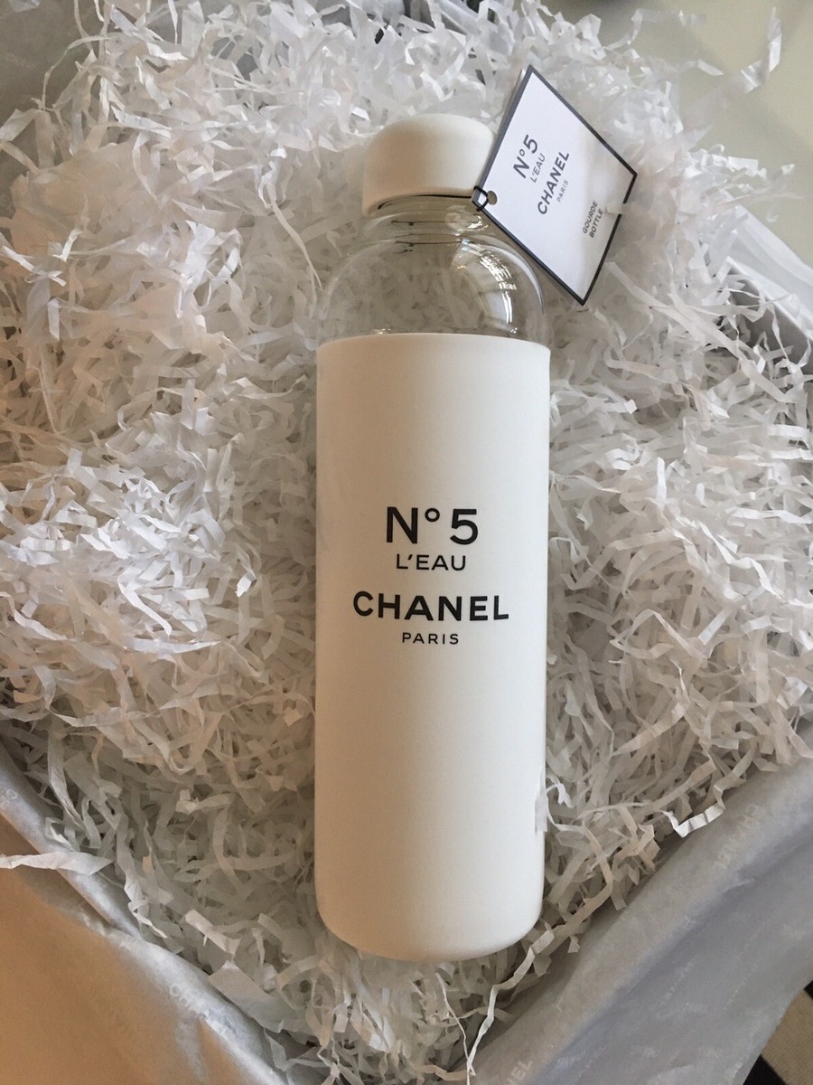 CHANEL Glass Water Bottle No. 5 Limited Edition White | eBay