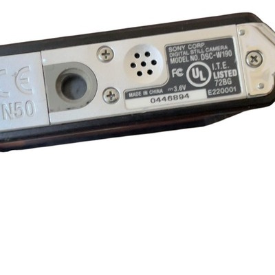 Sony Cyber-shot DSC-W190 12.1MP Digital Camera - Black for sale