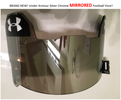 CHEAP Under Armour Football Helmet Visor Eye Shield SILVER GREY