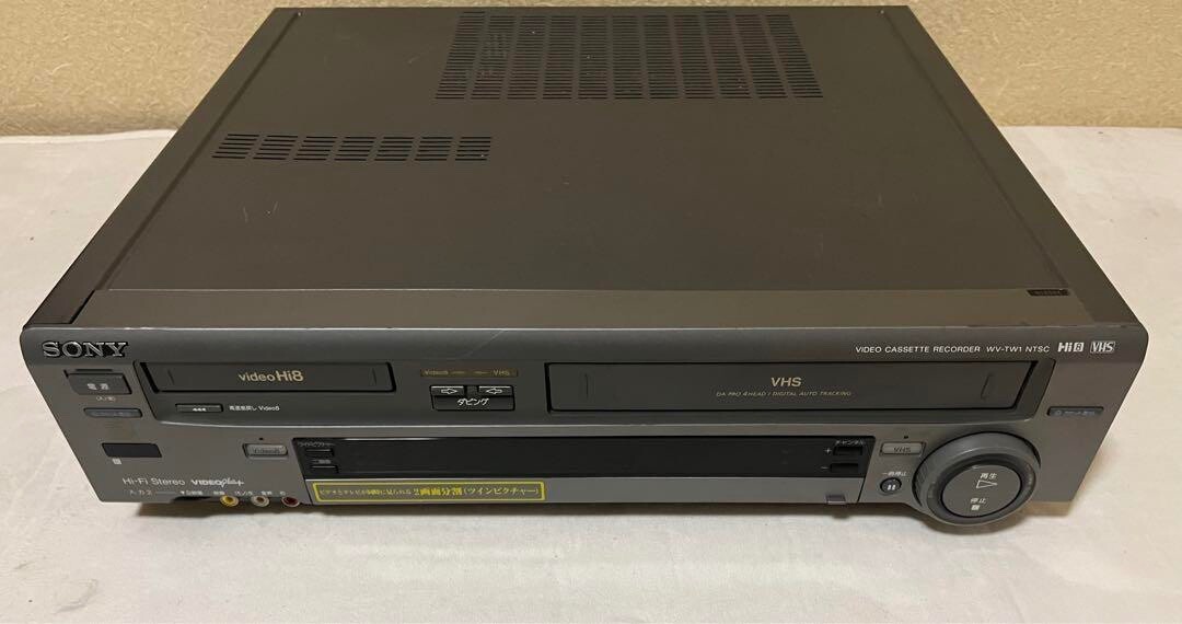 整備済】Hi8 VHS ダブルデッキ 8mm ビデオデッキ WV-TW1 【公式通販】