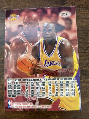 1996-97 Fleer Ultra #204 Shaquille O'Neal | eBay