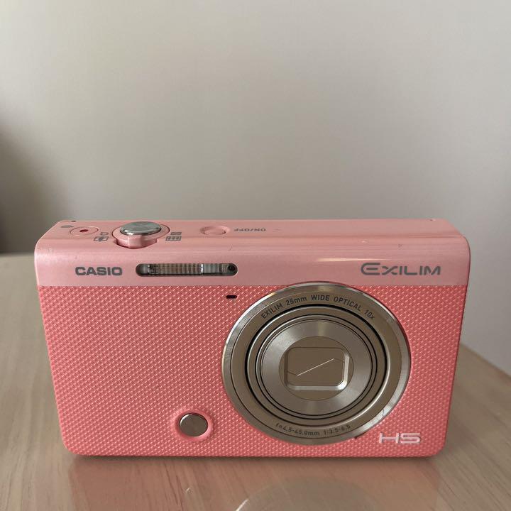 CASIO HIGH SPEED EXILIM EX-ZR70 Pink Digital Camera Selfie Tilt