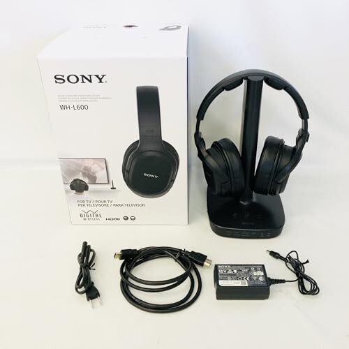 SONY WH-L600 Sealed type Digital Surround Headphone 7.1ch Black