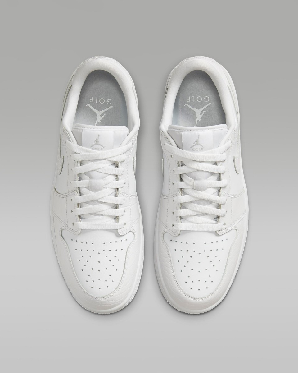 Nike Air Jordan 1 Low Golf White Crocodile Men's Shoes DD9315-110