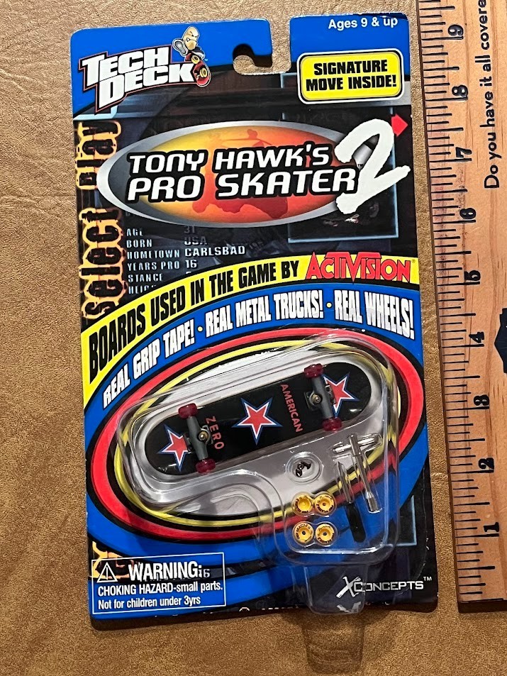 Tech Deck Tony Hawk Pro Skater 2 THPS2 Jamie Thomas Zero Rare NIP