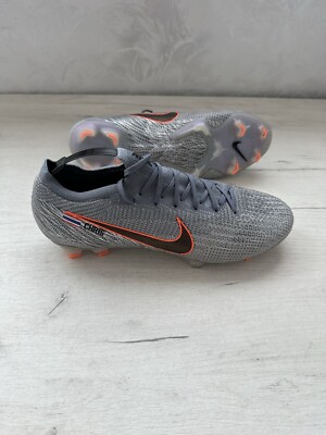 Nike Mercurial Vapor 12 Elite FG Gray Orange Football Soccer