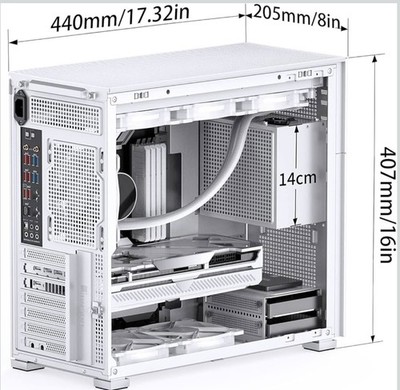 JONSBO D41 Series Computer Case White New | eBay