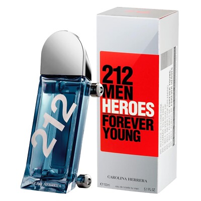 Carolina Herrera 212 Men Heroes Forever Young EDT for Men 5.1 fl