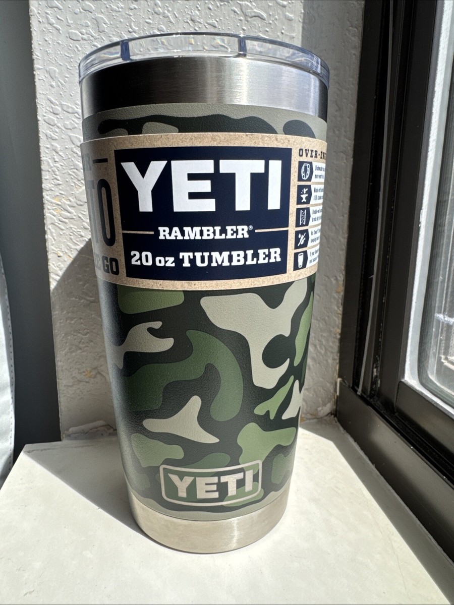 New Yeti Rambler 20oz Tumbler Camo Rare Ltd Edition Camouflage