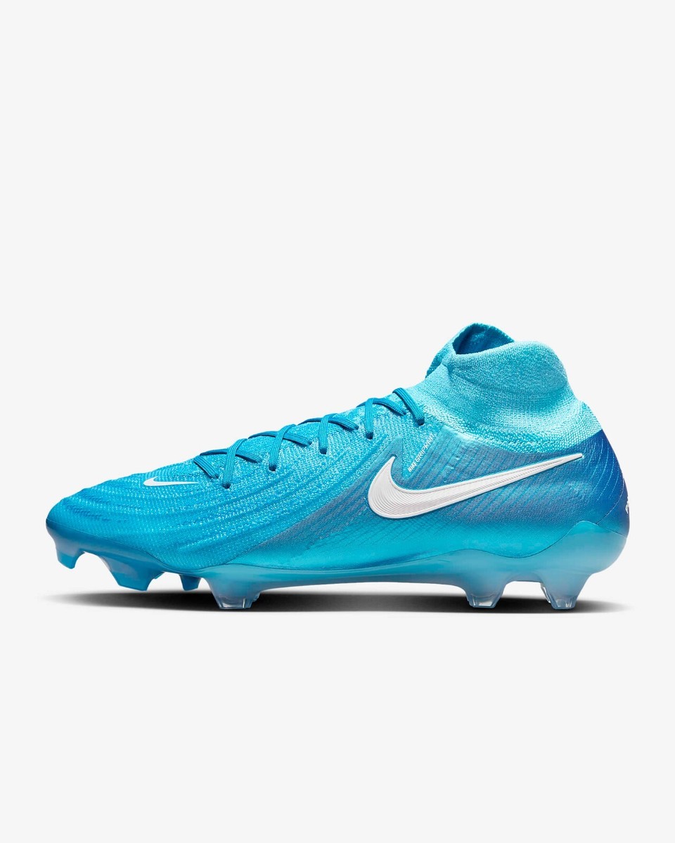 New Nike Phantom Luna 2 Elite FG High Soccer Cleats - Blue Fury
