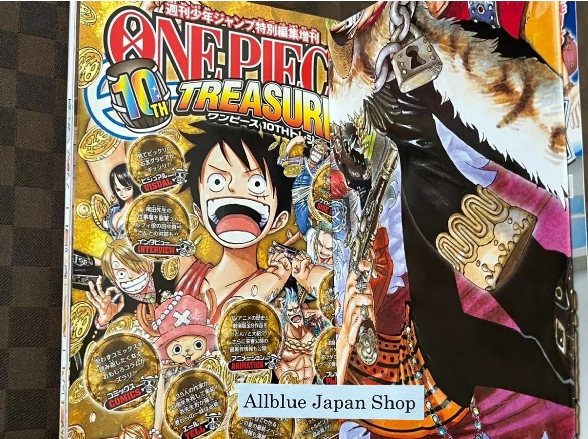 ONE PIECE 10th Treasures Book 10th Anniversary Book w / appendix