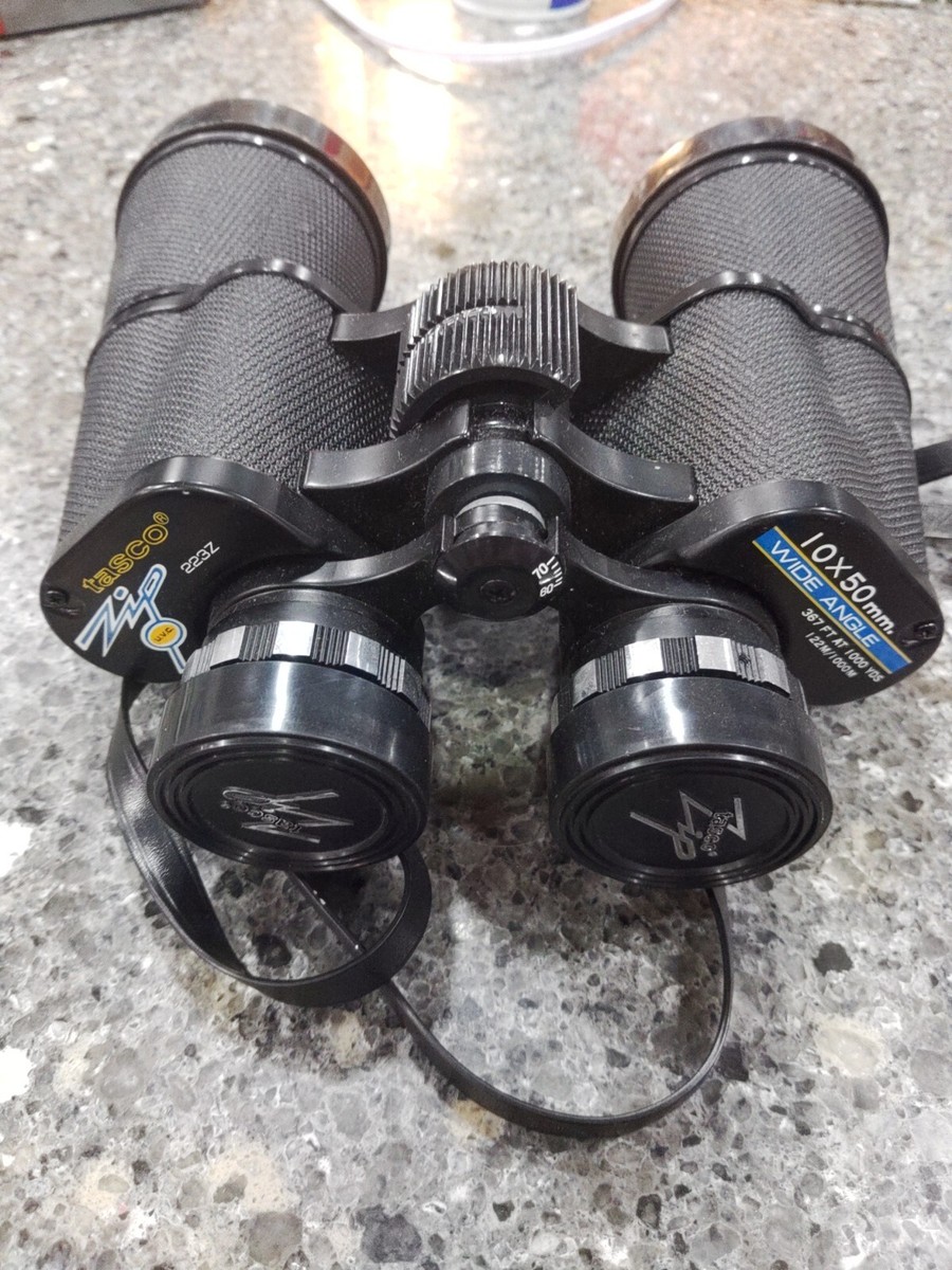 tasco ZIP 223Z 10 x 50 mm Black Wide-Angle Binoculars and Case