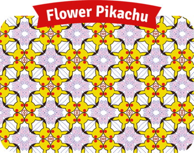 PIKACHU Berkemeja BATIK Promo 190/SV-P Flower Design Sealed