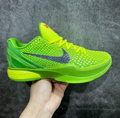 Kobe 6 Protro Low Reverse Grinch FV4921-708 Men's Basketball Shoes
