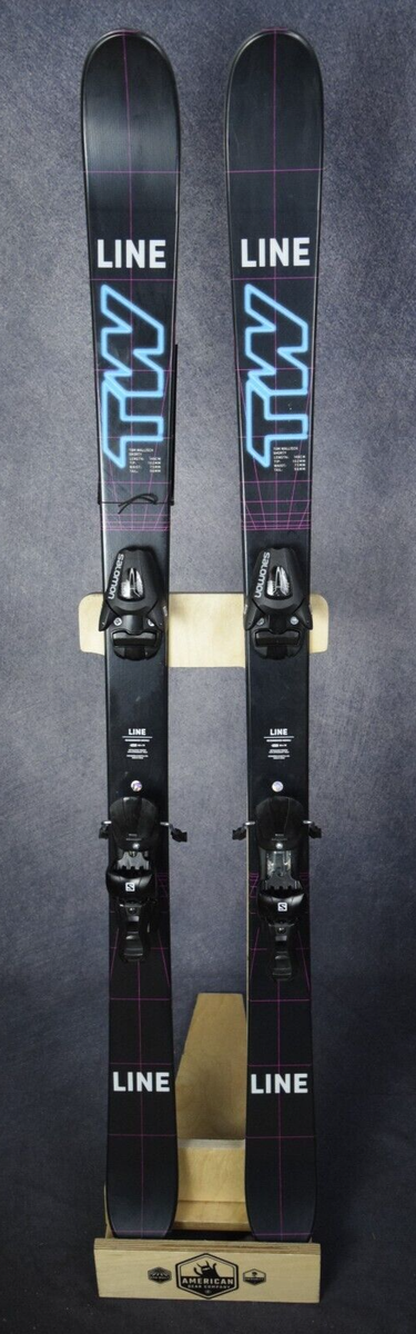 NEW LINE TOM WALLISCH SHORTY ROCKERS SKIS SIZE 149 CM WITH SALOMON