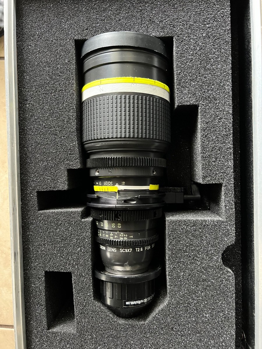 Canon 7-63 Super 16 Zoom lens PL, Heden Motor Support bracket, AJ