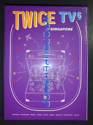 Twice TV6 Twice in Singapore 3 DVD Photobook Postcard Set Rare New