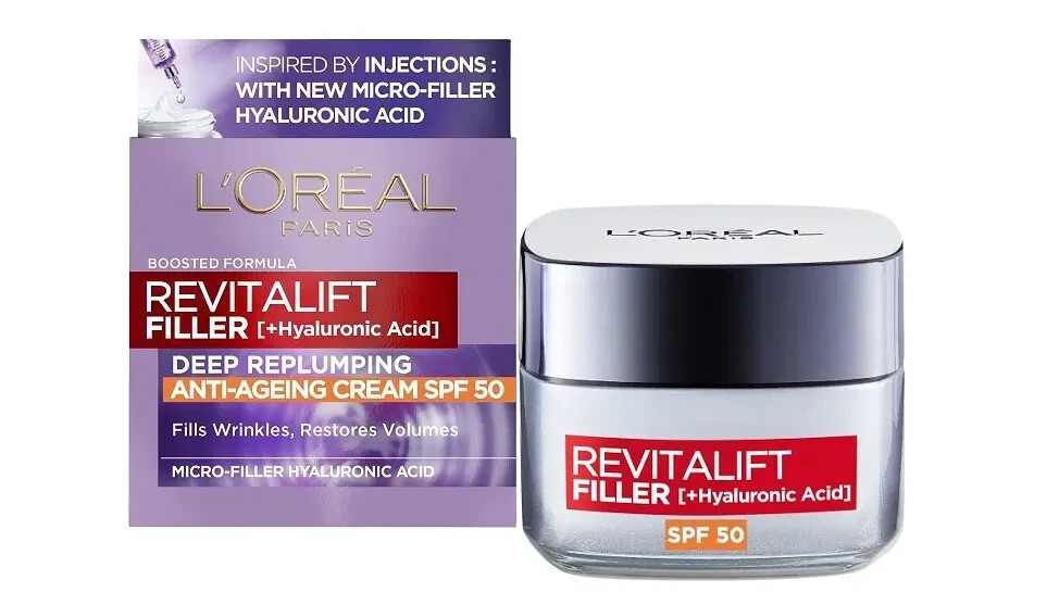L'OREAL PARIS Revitalift Filler day face cream SPF50 Hyaluronic