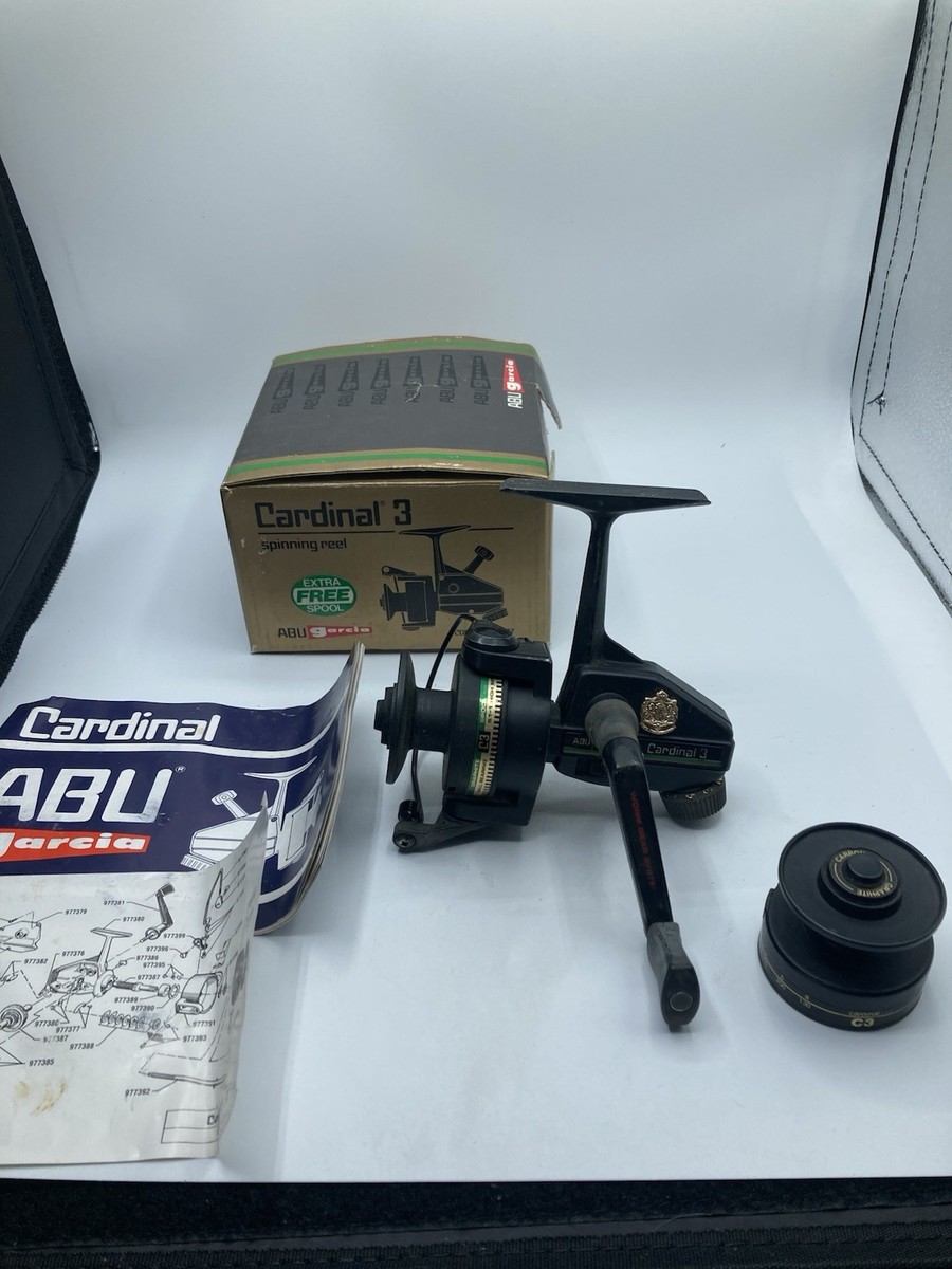 Vintage Abu Garcia Cardinal 3 C3 Fishing Reel. W/ Box Nice