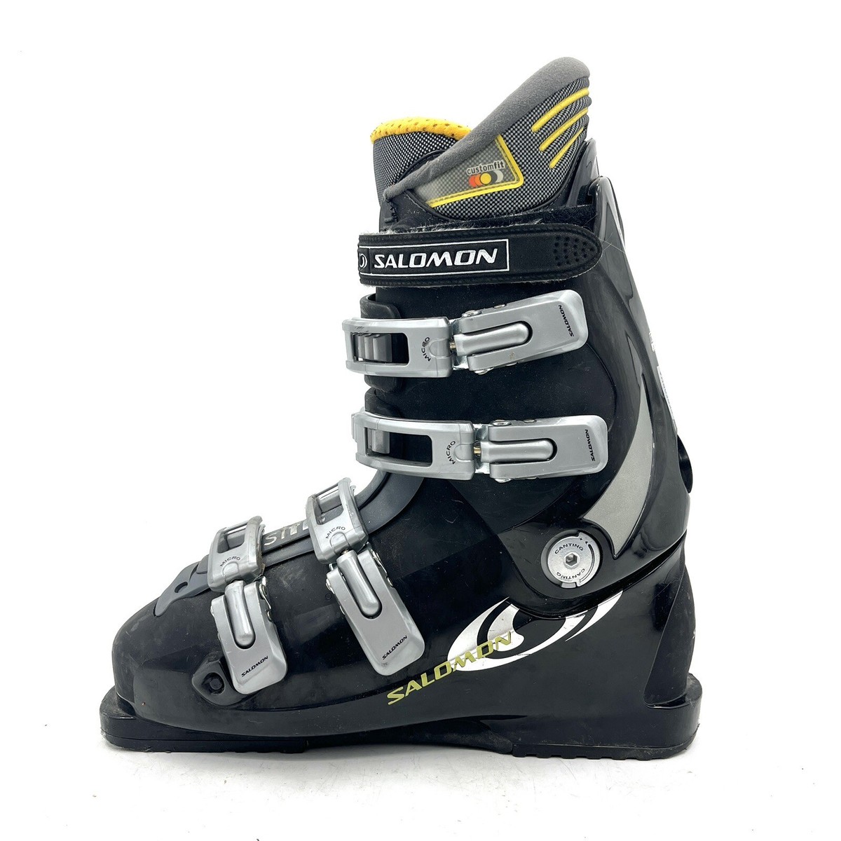 Salomon Performa 6.0 Black Downhill Alpine Ski Boots Men's Size 28