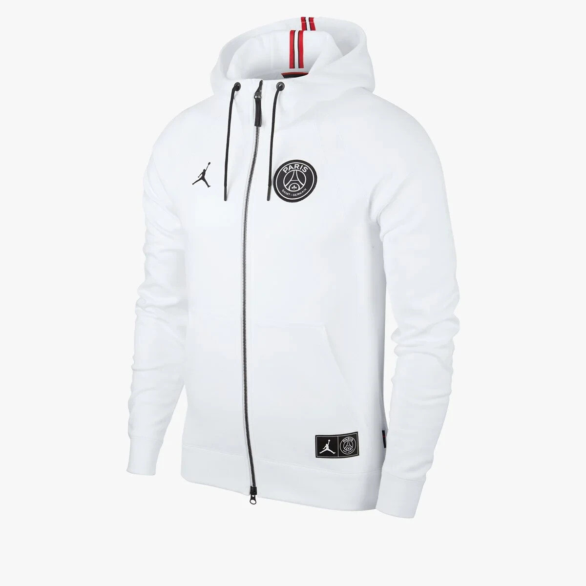 Nike Jordan Paris Saint-Germain PSG Wings Full Zip Hoodie White