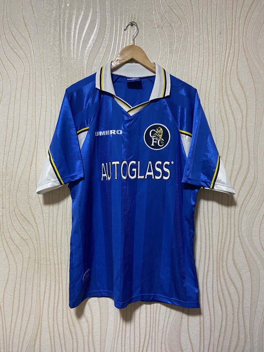 CHELSEA 1997 1998 HOME FOOTBALL SHIRT SOCCER JERSEY UMBRO sz XL