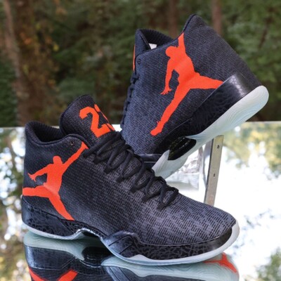 Nike Air Jordan 29 Team Orange 2014 Men's Size 13 Black Grey