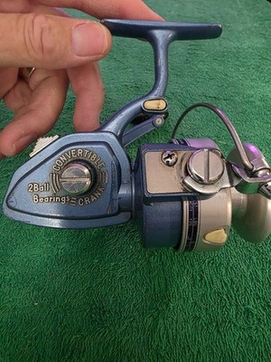 Shakespeare 2410 vintage convertible spinning fishing reel made in