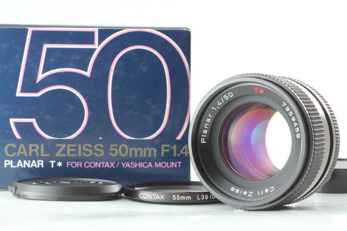 Exc+5] Contax Carl Zeiss Planar T* 50mm f/1.4 MMJ CY Mount Lens