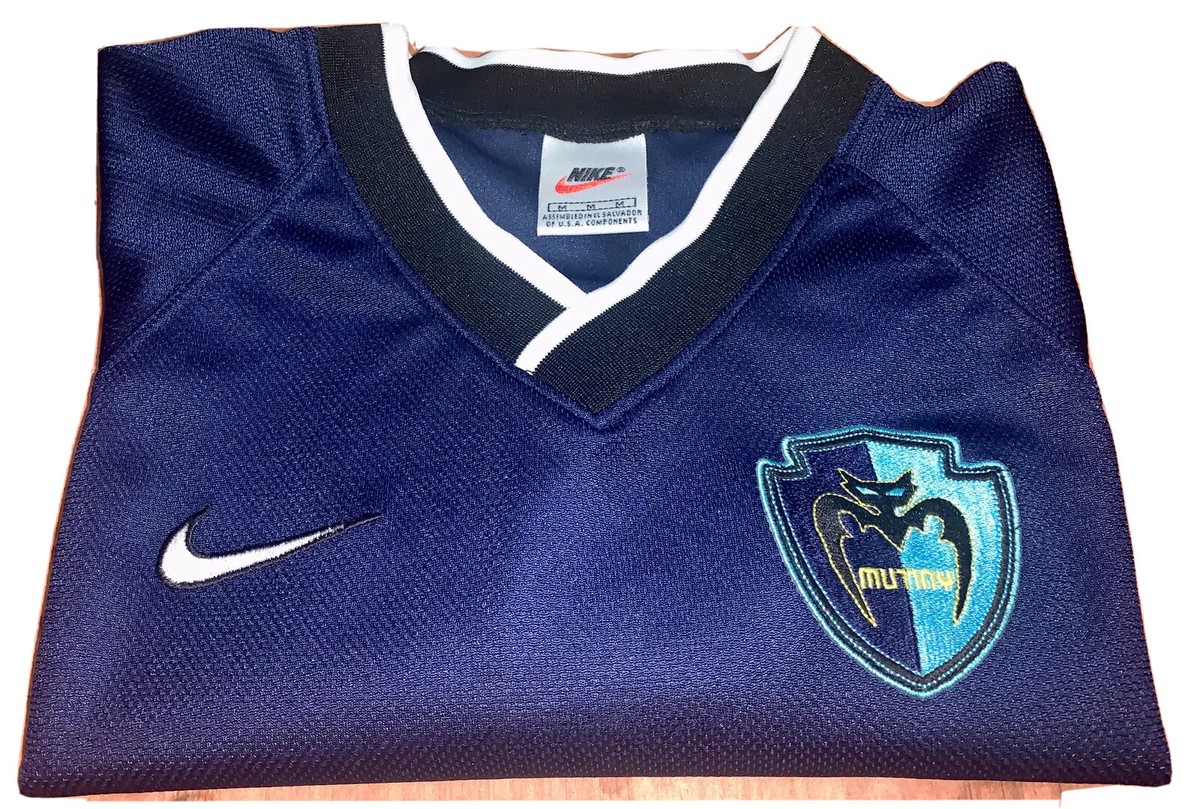 MLS Nike Men's Tampa Bay Mutiny Soccer Jersey Sz M Dark Blue