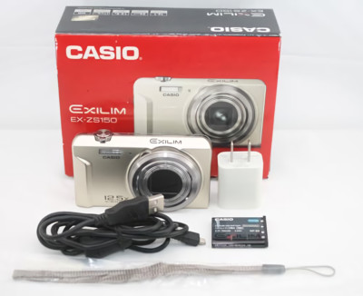 CASIO EXILIM EX-ZS150 16.1MP Compact Digital Camera Gold From
