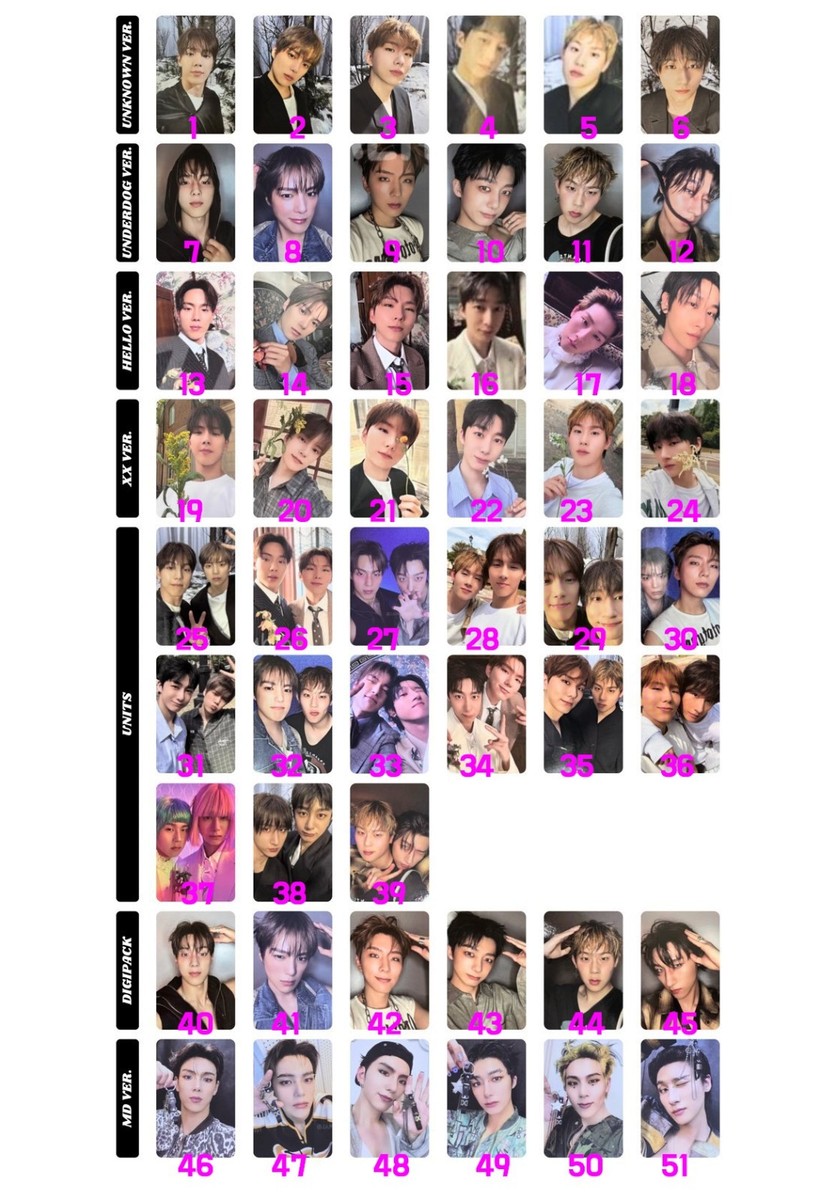 MONSTA X - THE X Album book / MD / DigiPack Official PHOTOCARD