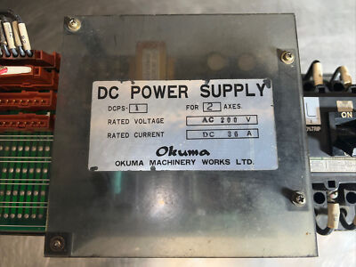 OKUMA DCPS-1 DC POWER SUPPLY FOR 2 AXES, 200V AC, 86A DC, DCPS1 | eBay